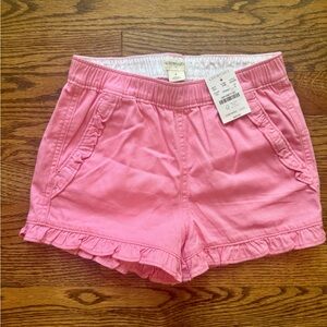 JCrew Crewcuts NWT Girls Pink Ruffle Shorts -Size 8